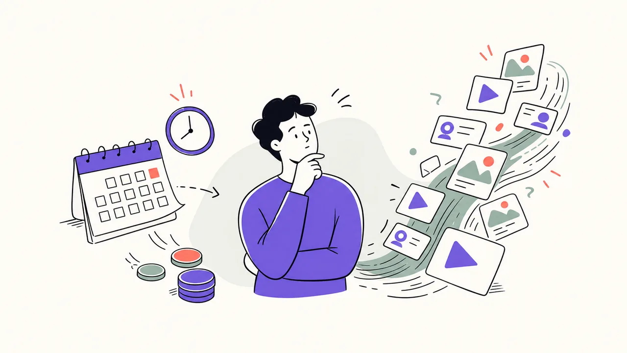 Иллюстрация к блоку о цене промедления в контенте
